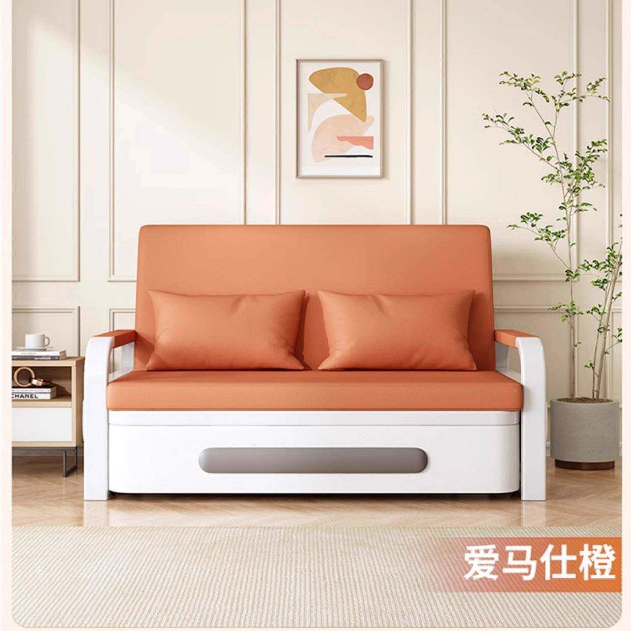 折叠沙发床户型沙阳台网红02多能新款小伸缩客功厅小户型客厅发