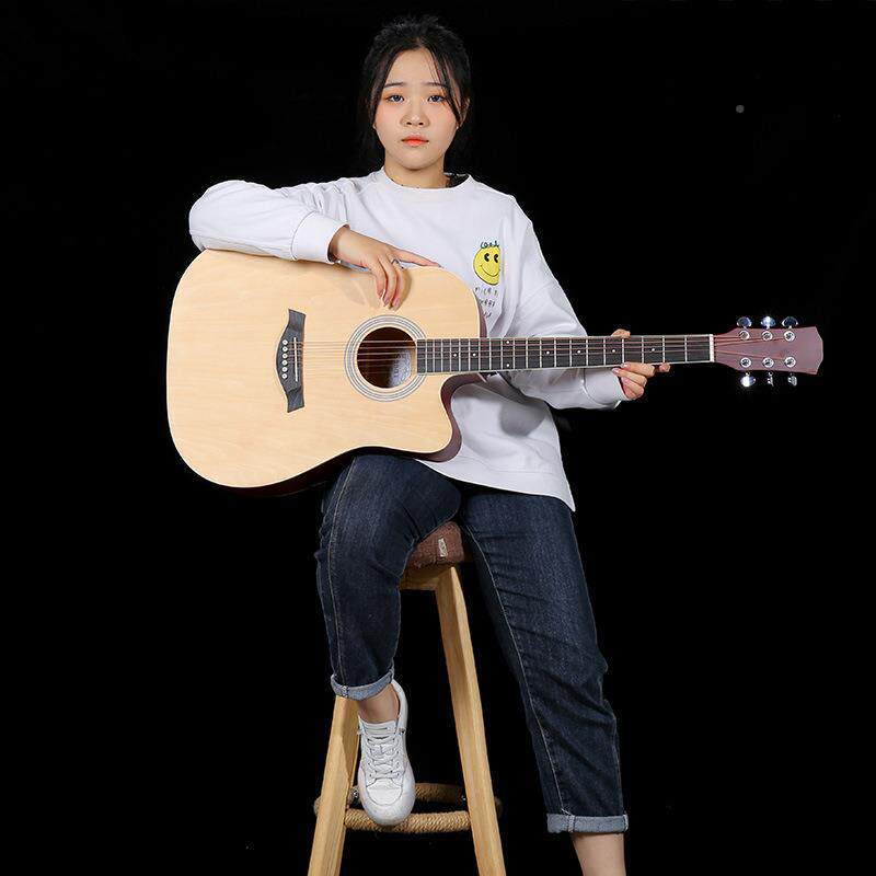 民吉41寸全段41寸吉他全他椴木包边镶边初他学谣入门吉男女通用练