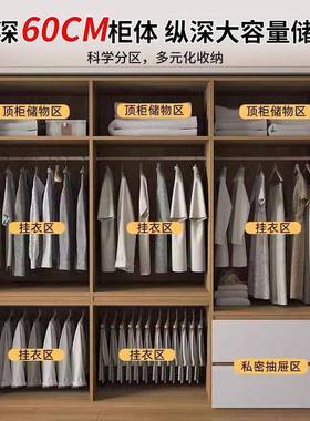 卧fLE木柜家用室免JUF衣拉手小户型柜实子一门到顶儿童简易收纳储