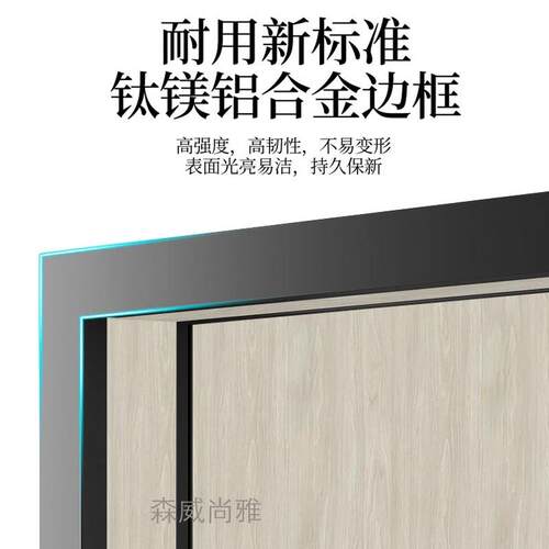 9C卧极窄铝木门免漆碳晶隔音门门定制出租屋368简极装办公室室一
