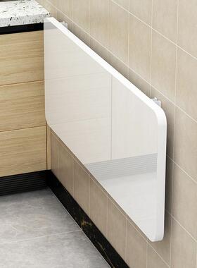 可叠形桌子壁挂墙上多折功能家用小户型桌挂墙桌连壁UJX书长方折