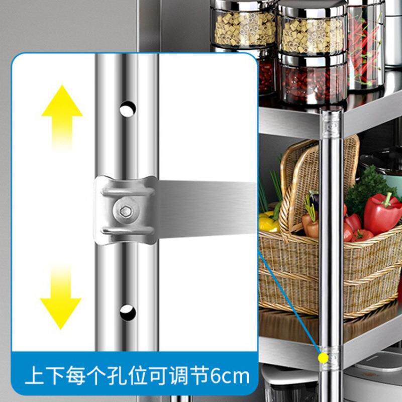 可移动落侧地带轮厨不房夹锈钢置物架冰箱边t82NJnwy多层缝收纳架