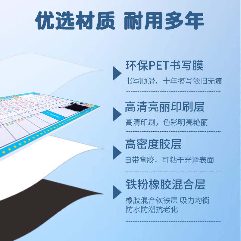儿童成长自律表学习用品小学生习惯养成行为计划表孩子家用每日奖