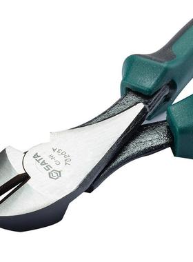 70203A斜嘴钳斜钳偏口钳电口工子断线线钳可钳FVR剪钢丝剪7英寸