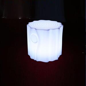 控led七彩发茶光树桩凳变色矮凳庭院家具儿童学生组几树凳凳遥子