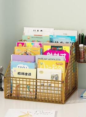 儿JVK绘本书本收盒纳书简架桌面多层学生用书桌置物童盒易收纳整