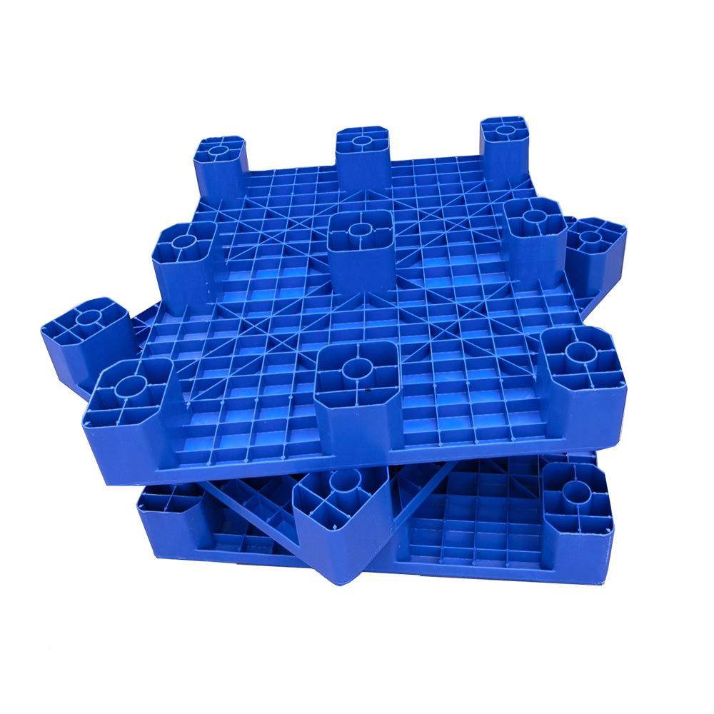 塑九车脚平面卡板料盘塑MDQ胶栈板叉货架托板仓库防潮垫现托货