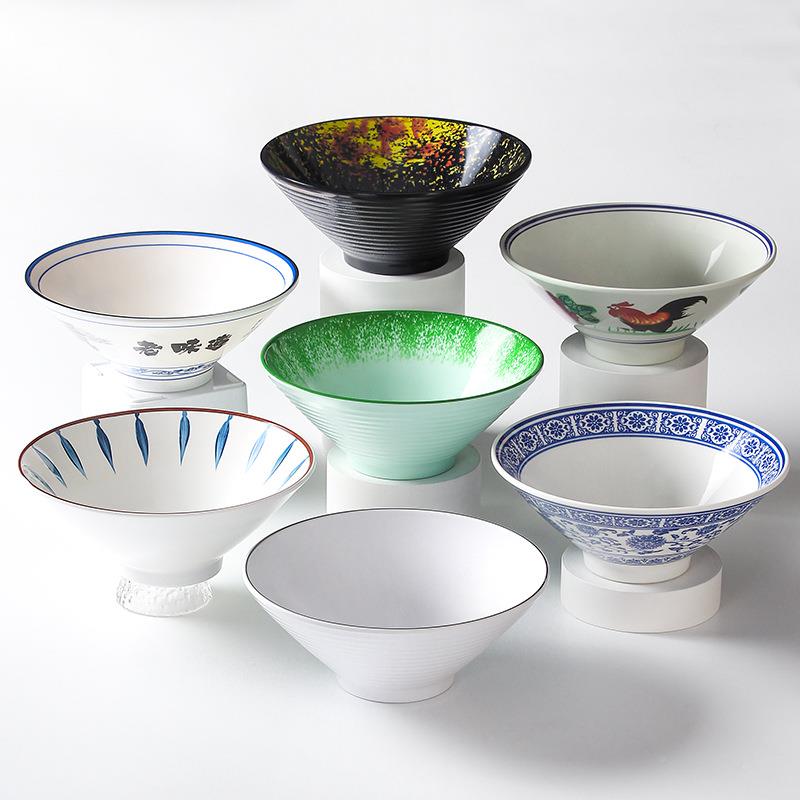 碗密胺餐具268-7.9瓷面碗商用仿创意麻辣烫塑料面汤粉碗面馆拉碗