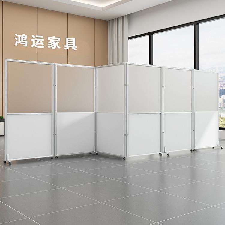 办见详情公司室可移墙动折叠屏风透明亚克力办隔断屏公工公厂车间