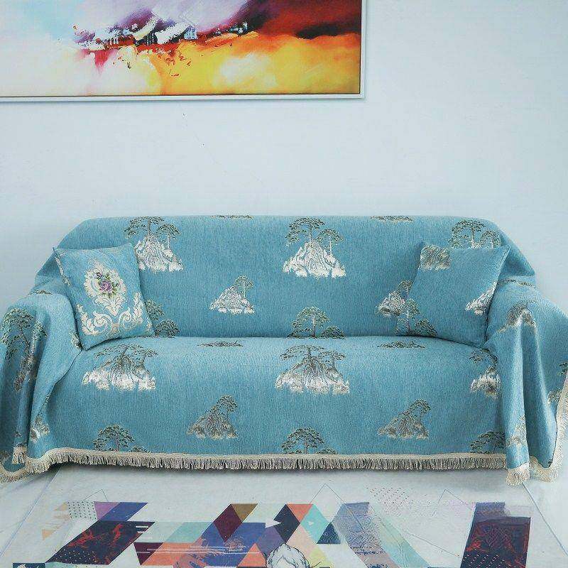 yjHP3YSD沙发布盖加厚防沙发巾沙发艺套全包沙发全罩布四季滑组合