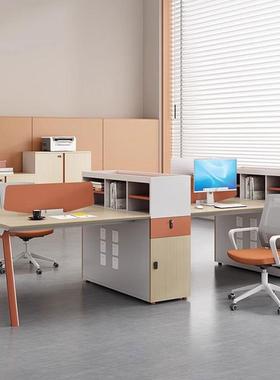 办公家具屏风办公桌/6ZMW人位财职员座员卡务工位桌椅组合4电脑桌