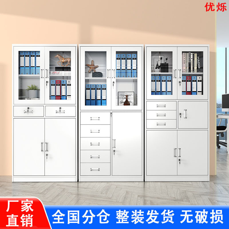 钢制办公文件柜铁皮柜资料柜财务凭证档案柜员工更衣柜储物柜铁柜