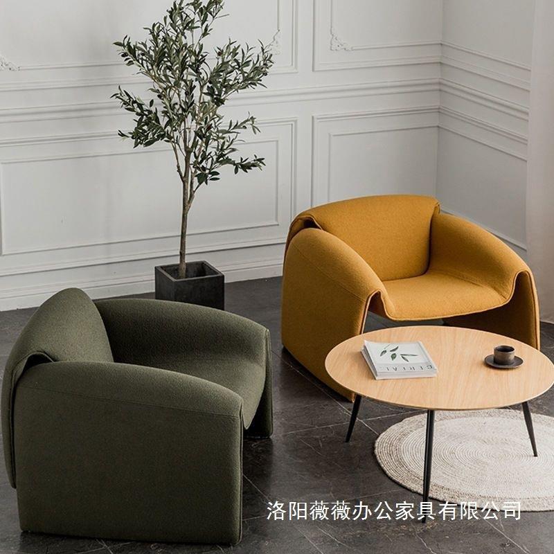 红网极简螃蟹椅休闲沙发单人人客厅CMS异形创型意字老虎椅懒小户