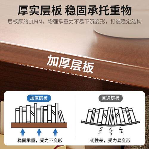 书架落地置物架简厅墙收纳柜子出租屋多层ZZZ客家用卧室小型易书