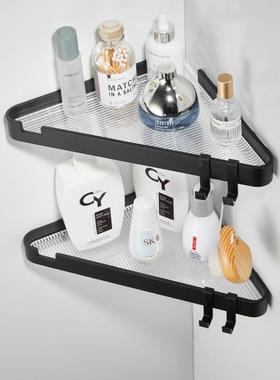 亚VIG克卫生间淋房三角置物架免打孔转角收纳力打架孔免浴打孔壁