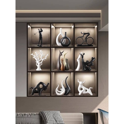 轻奢高端大气上档次酒柜装饰品摆件套装高档家居客厅餐边柜电视柜