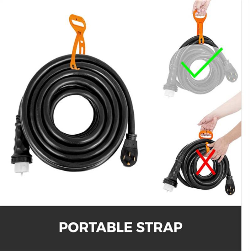 50A RV 电源延长线14-50P/SS2-50R 发电机延长线房车发电机电源线