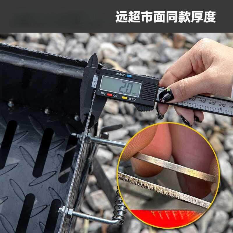 烧子家用烤烤肉烤aJSKPtbE串露炉营户外花纹钢摆摊加厚商用便携碳