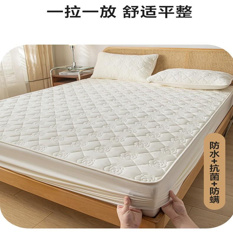 款棉夹思棉加厚全床笠席梦床垫保护套纯棉罩床单新套防水1全包隔