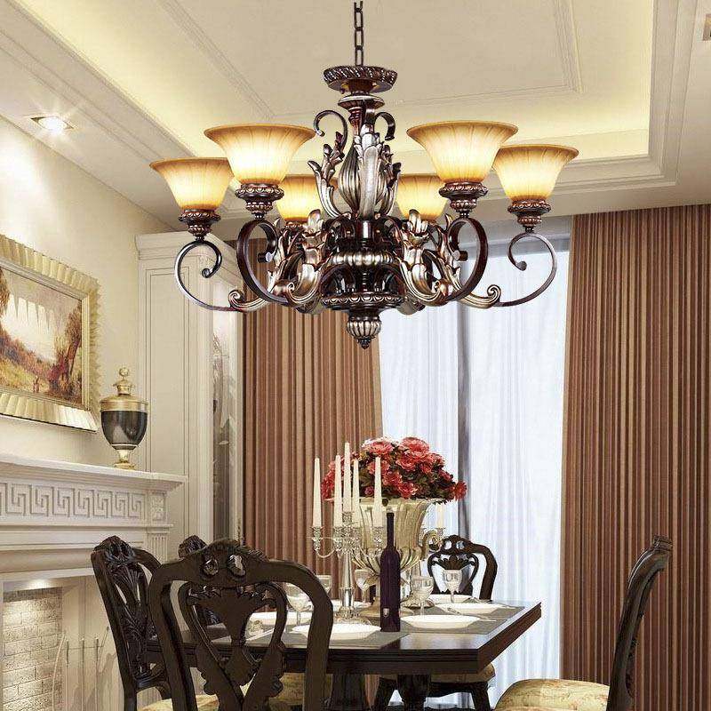 美式乡8168村艺吊灯新中式大气客厅灯古典茶楼厅复古餐新吊灯卧室,家装灯饰光源,智能吊灯,淘宝优惠券,粉丝福利购,淘宝优惠卷