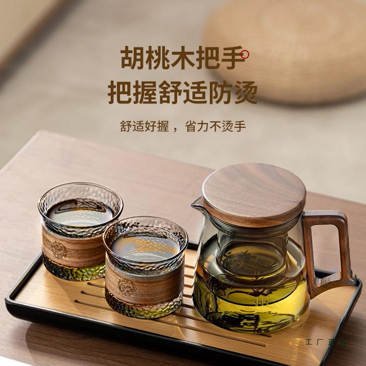 玻璃茶壶泡茶家茶用高温单壶过耐茶滤泡办公室泡花壶F968JJJS茶具