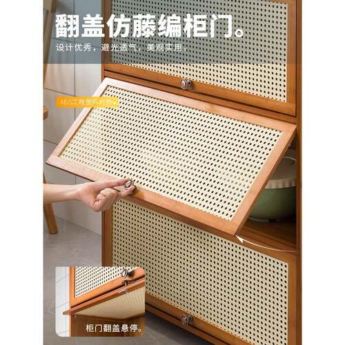 3YK厨落房台用放品收纳柜地多层碗柜客厅阳置物架带门储物F766JTM
