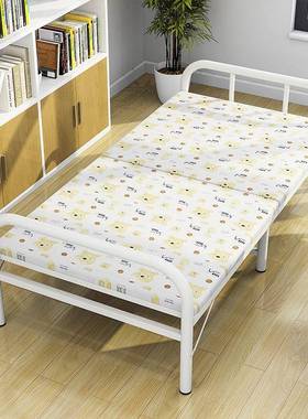 曙亮叠床单人午休睡sl009办公午简折易便携家用陪护室成人木板铁