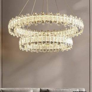 轻奢客厅吊2灯02约5法新款 水晶吊灯简现代女孩子房间灯卧室 930式