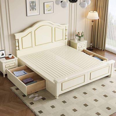 实木床双人1.38x2见详情米主卧大床1单.5家用12m1.5.人储物婚床亚