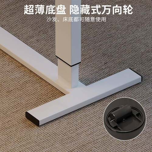 1830家床边桌可移折动气杆升降叠室用学生书桌卧宿舍懒人电脑桌子