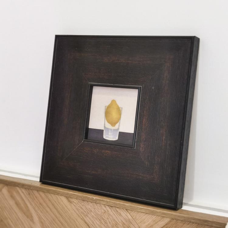 古众复古柠檬小图案法油画现代装式饰ZC-011画挂画中式艺术中感画