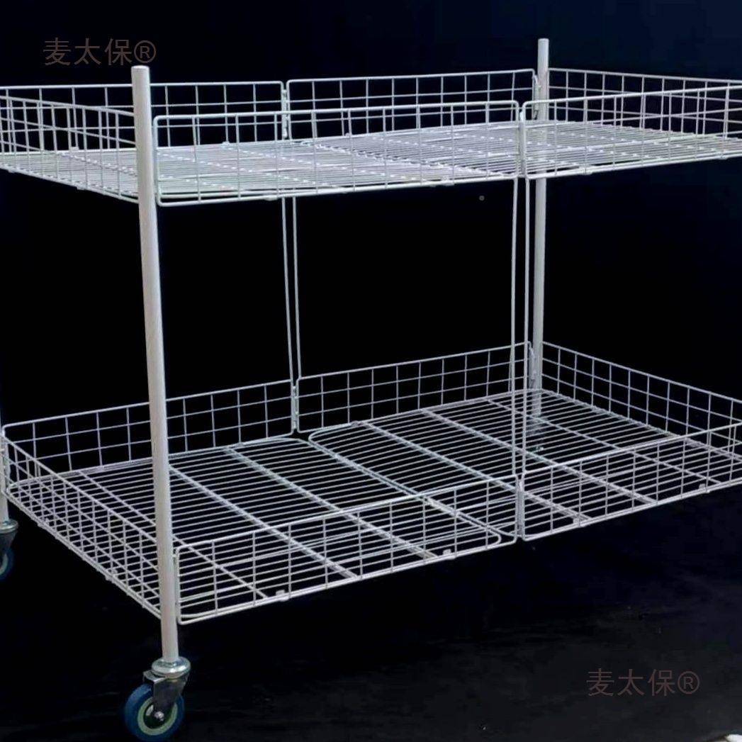 折叠移动摆摊不带架扶手万向网红YRN推车超市货家促居置物架麦太