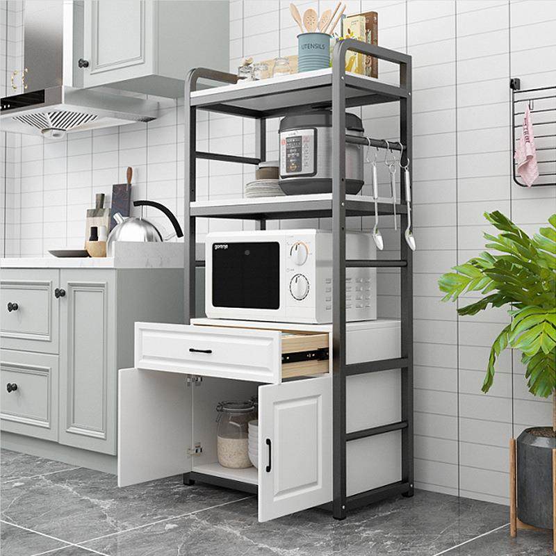 新品新品厨房物架置落地多多层微波炉烤箱储物柜带门功式能橱F5M6,厨房/烹饪用具,抹布架/厨房清洁收纳架,淘宝优惠券,粉丝福利购,淘宝优惠卷