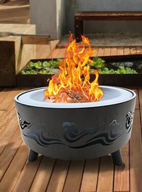 火盆烤炉碳烤炉家用无烟木烤火盆火室炭炉火炉碳炉内庭KL001院取