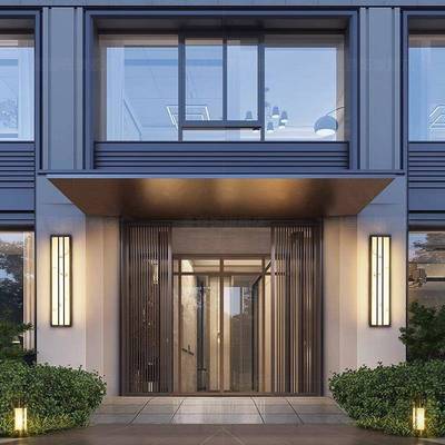 简口约云石JHJG004壁灯户外防水现代别墅酒仿店门柱子庭大院灯院