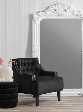 6R美式复古穿衣镜法式试DF01衣镜镜子身雕镜壁挂全轻奢花服装店大