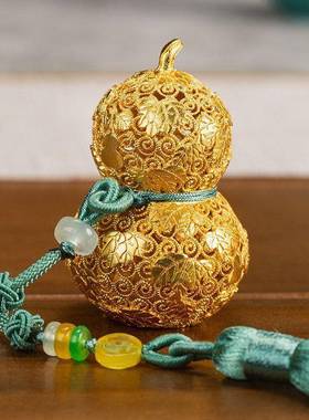 朱炳仁铜福禄欢喜葫芦挂挂件吉祥葫芦车平安饰48589573汽挂件送礼