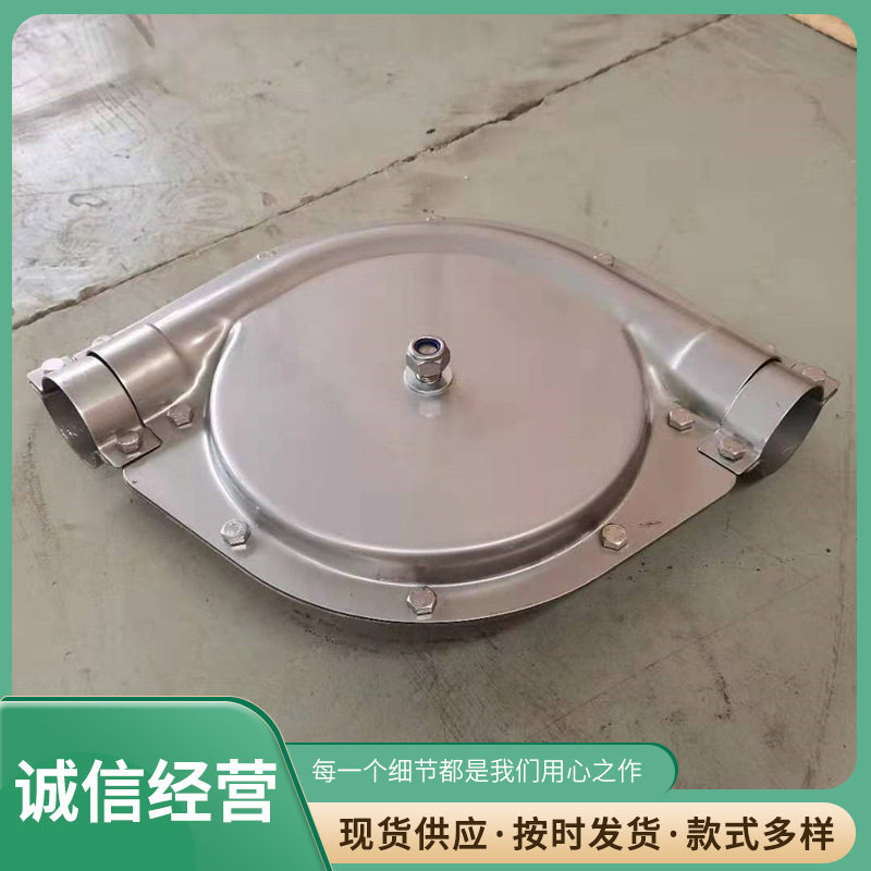 不锈钢转角器料线养殖料线转角轮90度猪舍养殖转角轮 上料转角轮