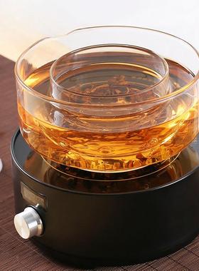 高硅玻璃茶煮碗老茶36002黑茶煮茶泡茶碗硼茶道电陶炉器分茶器茶勺