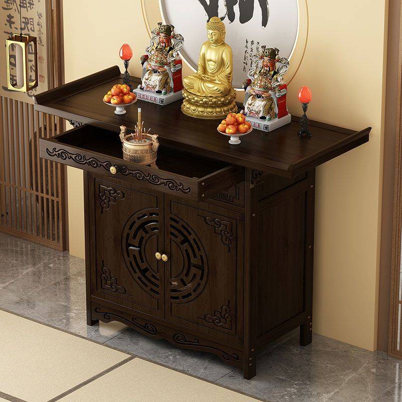 供桌家用烧香台供台立柜子供奉财神爷新中式贡桌供台香案神龛条案