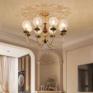 式客法厅吊灯浪25279漫中古风室厅主灯设计师款餐厅卧复古美大式