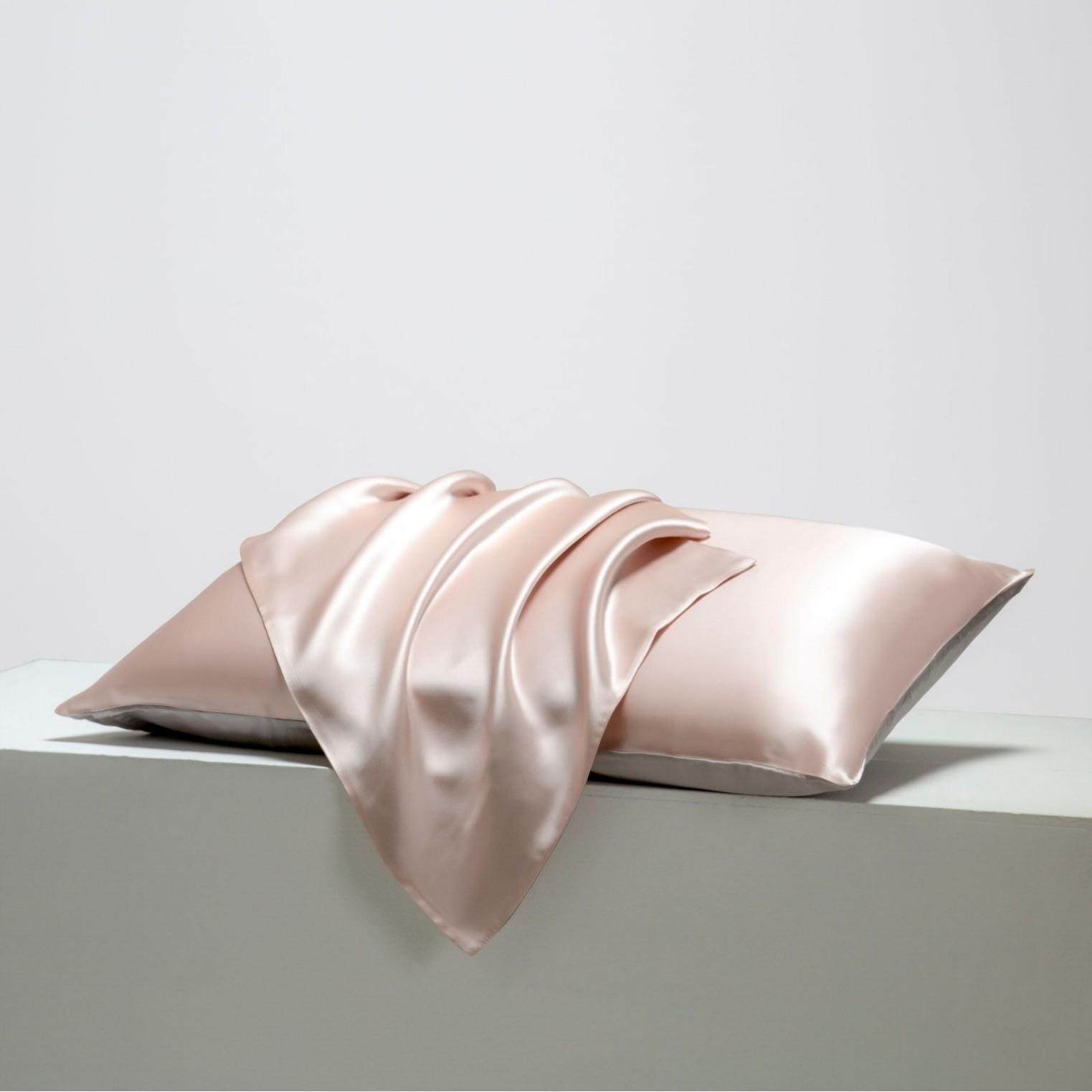 桑丝枕巾纯色轻绸奢丝缎蚕感单人2022新款女成士枕套一只装人枕头