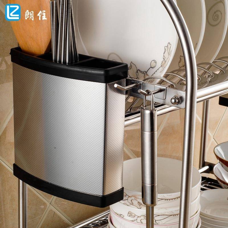 架碗架沥水架双层滴多水厨房置物功2412能收纳架碗304不锈钢置架