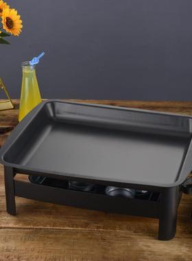 家用鸳烤盘双味鱼炉海鲜鱼碳长方形烤鸯stDC7Sww万州木炭商用鱼盘