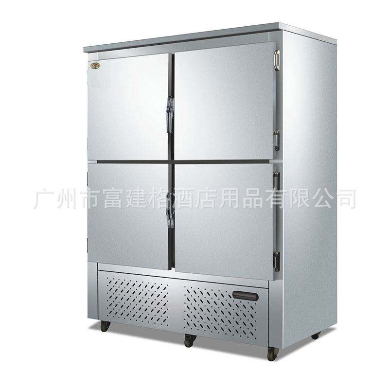 六门高身柜直冷双温冷藏冷冻商用风冷直冷柜大容量不锈刚厨房立式