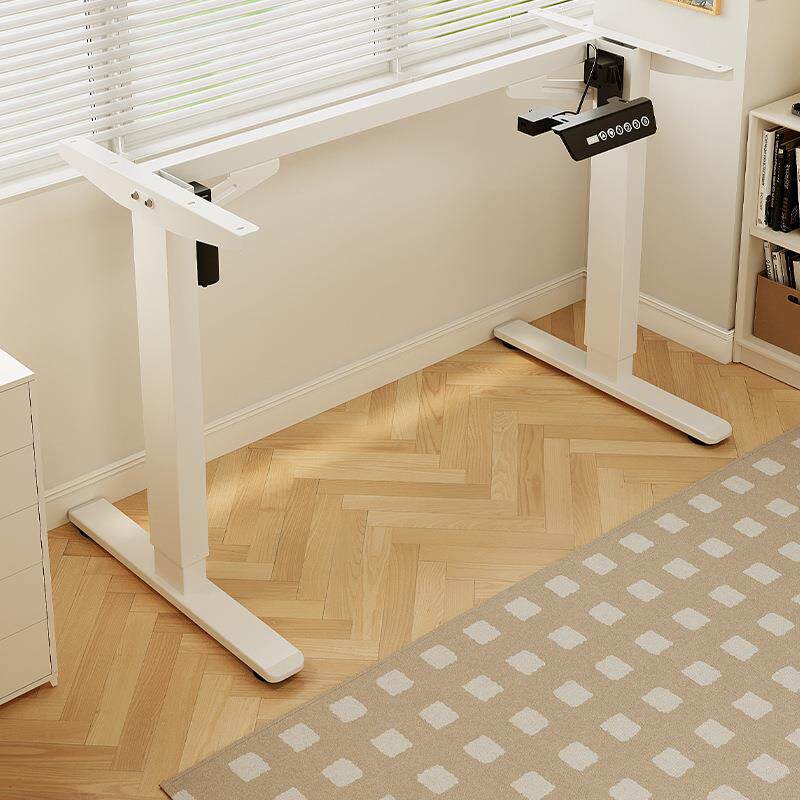 374电动升降桌支架架双电机电升桌腿降铁架自动升降倒装脑升降桌