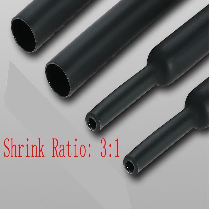 3:1带胶双壁热缩管5m系列黑色绝缘收缩套管10.5mm-39mm(部分)