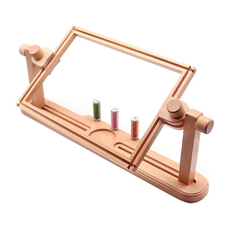 I9E法式刺绣多功绣能榉木绷夹桌面K可调节十F767MT9T字绣刺绣绣架