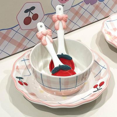 创特意可碗碗23172餐具套装送礼碗两人食情侣餐具别好看的家爱用