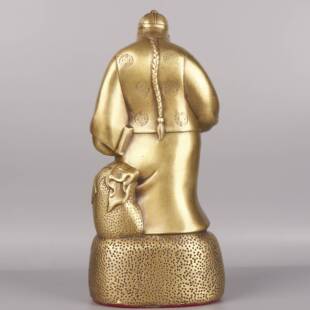 杨铜记 铜钱老板 铜钱老板 一本万利 钱掌柜铜像摆件